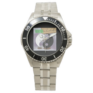 Grappige Yin Ontmoet Yang Rick London Kijkt Horloge