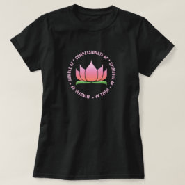Grappige Yoga "AF" Roze Lotus T-shirt