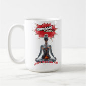 Grappige Yoga Comic Pop Art - "Namaste al" Koffiemok (Links)