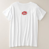 Grappige Yoga Comic Pop Art - "Namaste al" Plus Grote Maat T-shirt (Design achterkant)