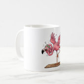 Grappige Yoga Flamingo Workout Mislukking Koffiemok (Voorkant links)