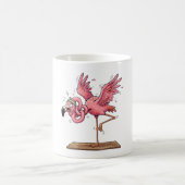 Grappige Yoga Flamingo Workout Mislukking Koffiemok (Center)
