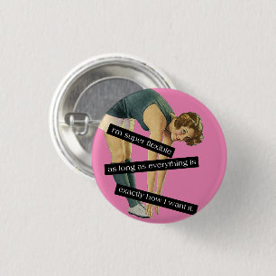 Grappige Yoga Flexibele  Stijl Ronde Button 3,2 Cm