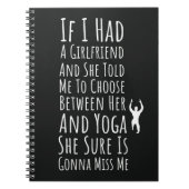 Grappige yoga geschenken voor mannen voor hem Yogi Notitieboek (Voorkant)