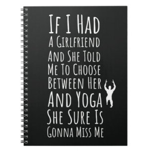 Grappige yoga geschenken voor mannen voor hem Yogi Notitieboek