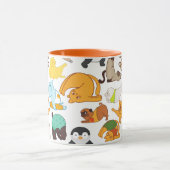 grappige yoga houdingen met dieren mok (Midden)