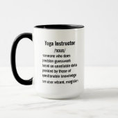 Grappige Yoga Instructeur Definitie geschenken Mok (Links)