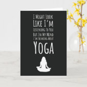 Grappige Yoga Kaarten Humor Grapje (Gele Bloem)