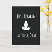 Grappige Yoga Kaarten Oefening Humor (Gele Bloem)