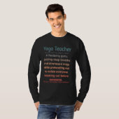 Grappige yoga leraar t-shirt (Voorkant volledig)