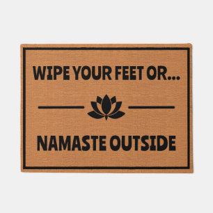 Grappige Yoga Namaste Zen Humor Rustieke Minimalis Deurmat