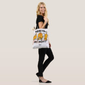 Grappige Yoga Oranje Katten Tote Bag (Op model)