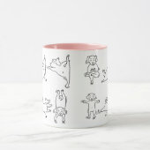 Grappige Yoga Pose Mok (Midden)