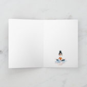 Grappige Yoga Verjaardag Kaart (Binnen)