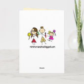 Grappige Yoga Vriendschap Denken over jou Kaart (Achterkant)