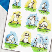 Grappige yogahart  briefkaart