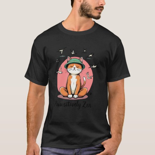 Grappige yogaleraar kattenklassen t-shirt (Voorkant)