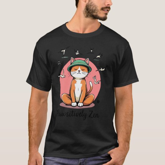 Grappige yogaleraar kattenklassen t-shirt (Voorkant)