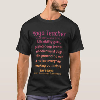Grappige yogalerares 1 t-shirt