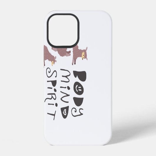 Grappige yogallama's iPhone hoesje (Achterkant)