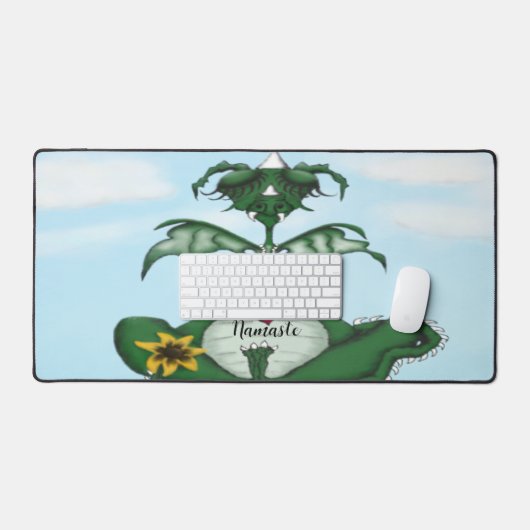 Grappige yogi draak bureaumat (Keyboard & Muis)
