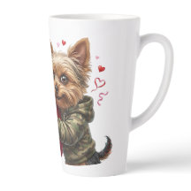 Grappige Yorkie Valentijnsmok | Schattig Yorkie Ca