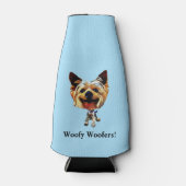 Grappige Yorkshire Terrier Flessenkoeler Flesjeskoeler (Voorkant)