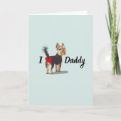 Grappige Yorkshire Terrier Hond Bum Butt Vaderdag Kaart (Voorkant)