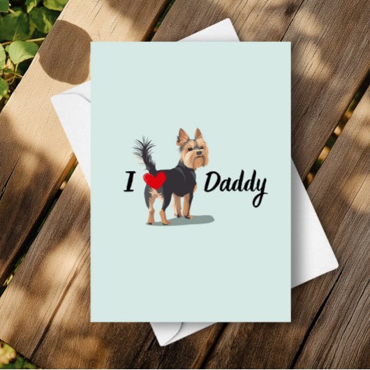 Grappige Yorkshire Terrier Hond Bum Butt Vaderdag Kaart