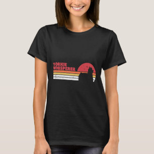 Grappige Yorkshire Terrier Yorkie Whisperer Retro T-shirt
