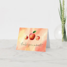 Grappige 'You're a Peach' Crossed Out Kaart met Ap