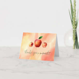Grappige 'You're a Peach' Crossed Out Kaart met Ap
