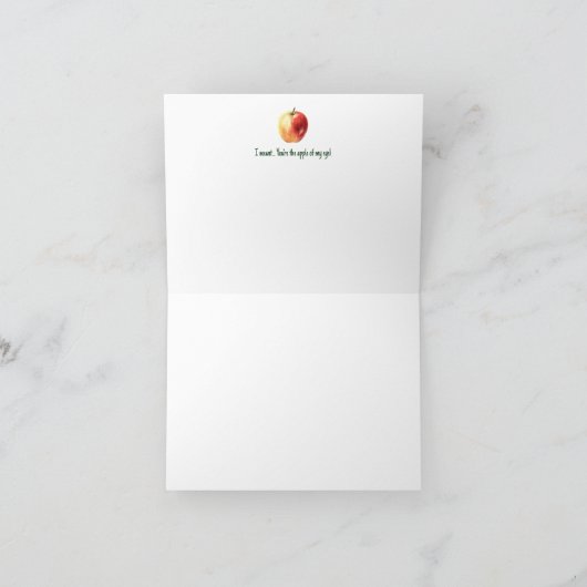 Grappige 'You're a Peach' Crossed Out Kaart met Ap (Binnen)