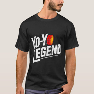 Grappige Yoyo Speler Legende Yo-yo Uitvoerder T-shirt