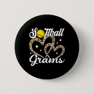 Grappige zachte grams luipaard zachte speler ronde button 5,7 cm