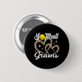 Grappige zachte grams luipaard zachte speler ronde button 5,7 cm (Voorkant /achterkant)