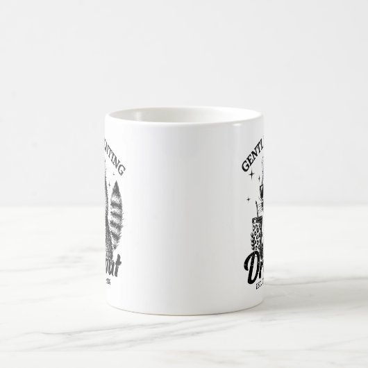 Grappige zachte Ouderschap Dropout Raccoon moeder Koffiemok (Center)