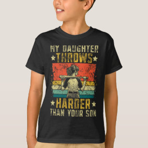 Grappige Zachte Papa Mijn Dochter Gooit Harder Zac T-shirt