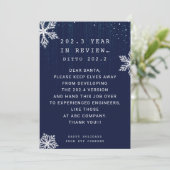 Grappige Zakelijke Kerstkaart Engineer Kerstmis (Staand voorkant)