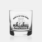 Grappige zakelijke woord kunst whisky glas (Voorkant)