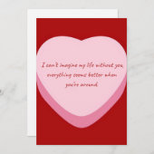 Grappige Zalige Valentijnskaart Feestdagenkaart (Voorkant / Achterkant)