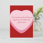 Grappige Zalige Valentijnskaart Feestdagenkaart (Staand voorkant)