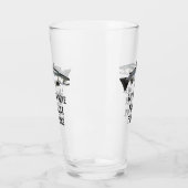 Grappige zalm Vist Mannen grap Glas (Links)