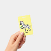 Grappige zebra cartoon illustratie  badge (Handheld)