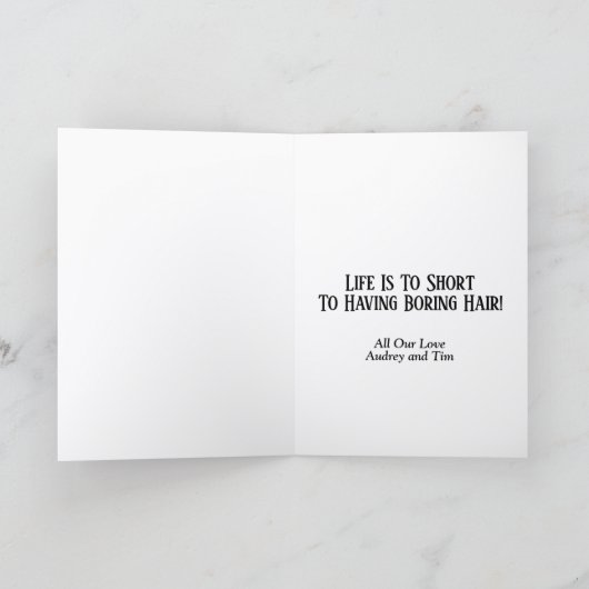 Grappige Zebra thema Verjaardag Kaart (Binnen)