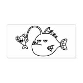 Grappige Zeeduivel Selfie Rubberstempel (Afrduk)
