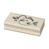 Grappige Zeeduivel Selfie Rubberstempel (Stempel)