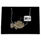 Grappige zeeduivel zegt Bruh Groot Cadeauzakje (Voorkant)