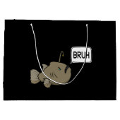 Grappige zeeduivel zegt Bruh Groot Cadeauzakje (Achterkant)