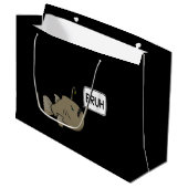 Grappige zeeduivel zegt Bruh Groot Cadeauzakje (Voorkant Gekanteld)